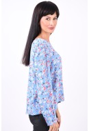 Bluza Dama Pieces Pcgertrude Regular Little Boy Blue /Flower